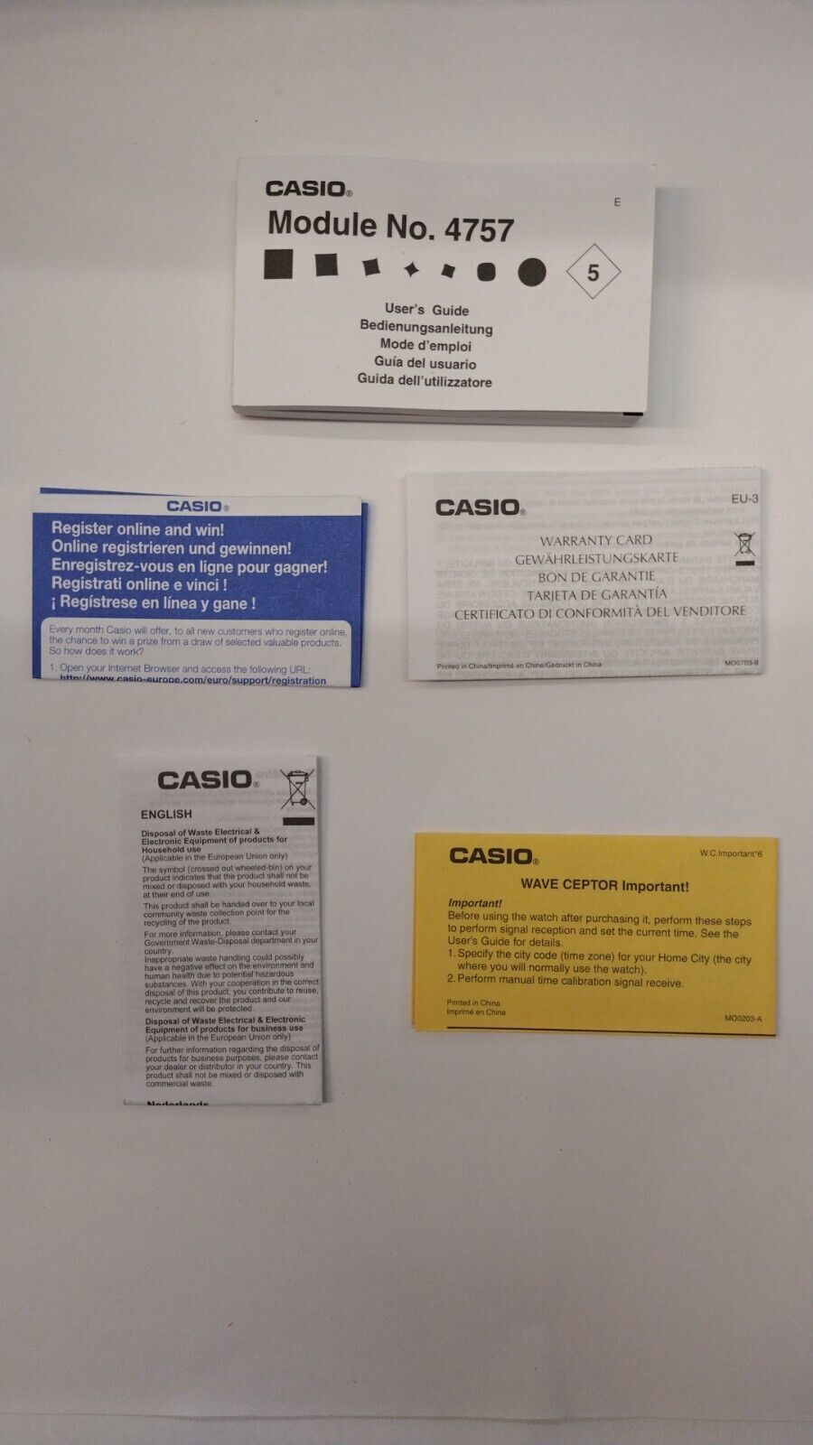 Casio Wave Ceptor Casio Watch User Manual Casio Wave Ceptor