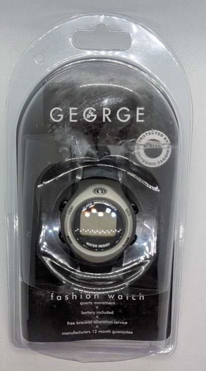 George Led Watch George - Men's black/grey/silver fashion watch – Discount Watch Shop